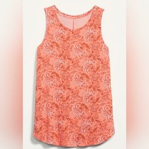 Old Navy Floral Tank Top - Orange